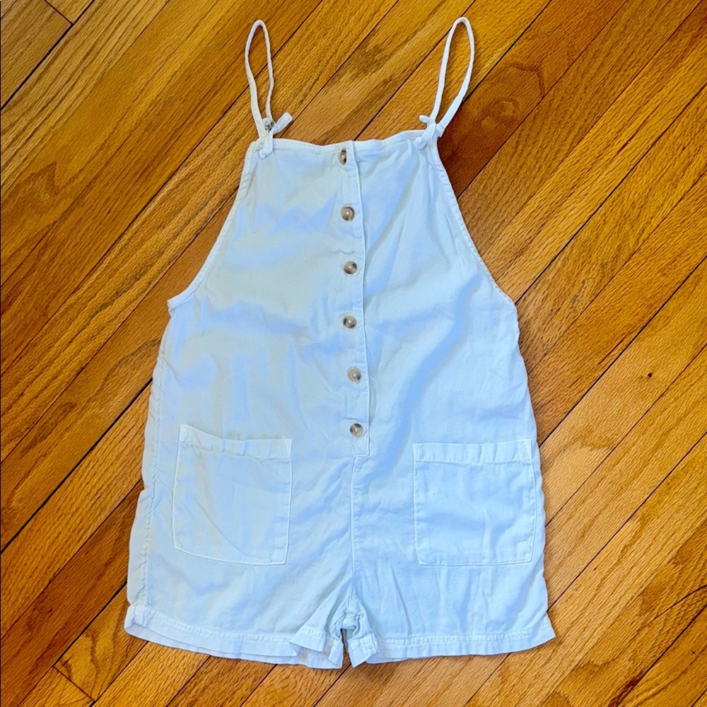 Billabong Girls Light Blue Romper | Size Large | Adjustable Straps